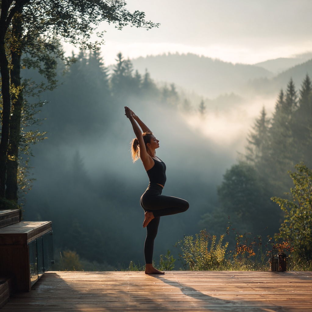 Спокійна атмосфера йога студії